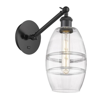 Vaz - 1 Light Arm Adjusts Up and Down Wall Sconce In Industrial Style-8.13 Inches Tall and 5.88 Inches Wide