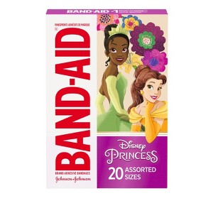 Band-Aid Disney Princess Adhesive Bandages - 20ct - 1 of 4