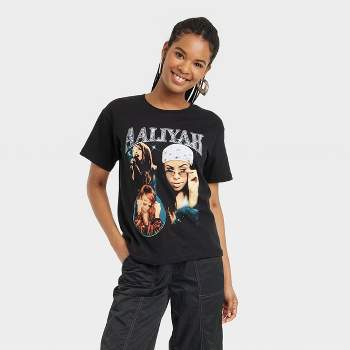 Women's Aaliyah Short Sleeve Graphic T-Shirt - Black