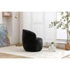 NicBex Chenille Fabric Glider Rocking Chair,Upholstered Swivel Accent Armchairs with Black Powder Coating Metal Ring,Nursing Chair for Bedroom - 4 of 4