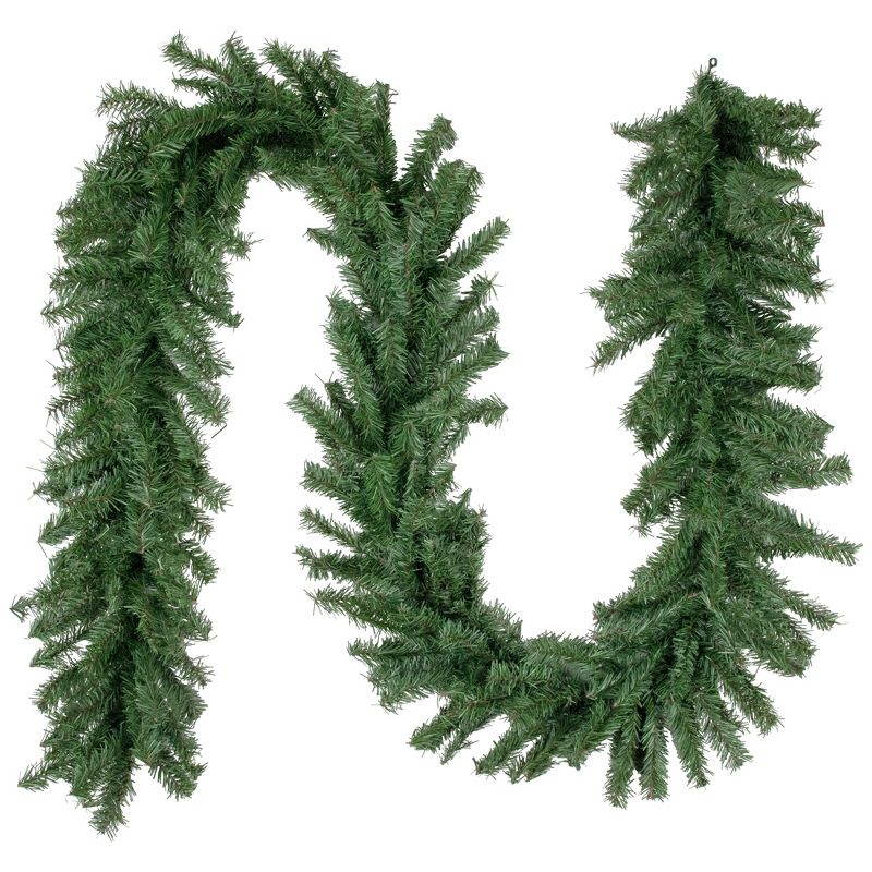 Northlight 9' x 12" Unlit Canadian Pine 2-Tone Artificial Christmas Garland, 1 of 9