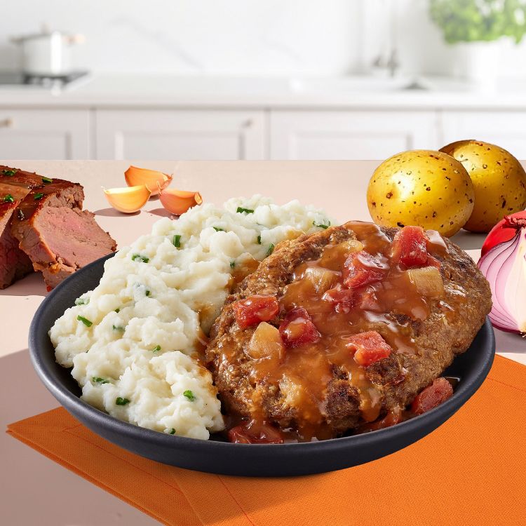 Lean Cuisine Signature Meatloaf with Mashed Potatoes High Protein Microwave Meal - 9.375oz, 2 of 7