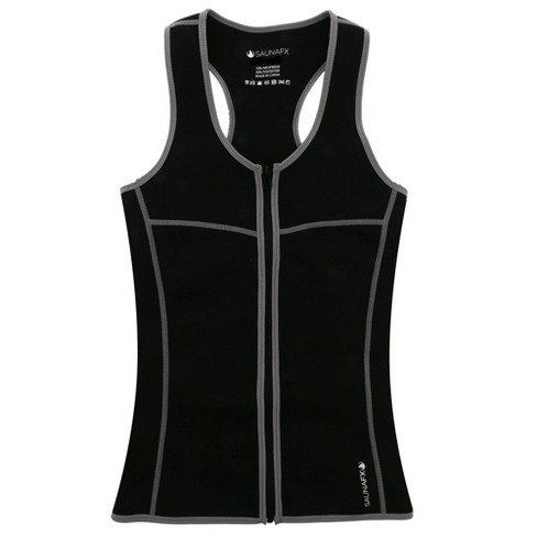 ALONG FIT Neoprene Sweat Sauna Vest for Women Weight Loss with Adjustable Waist Trainer Trimmer Belt