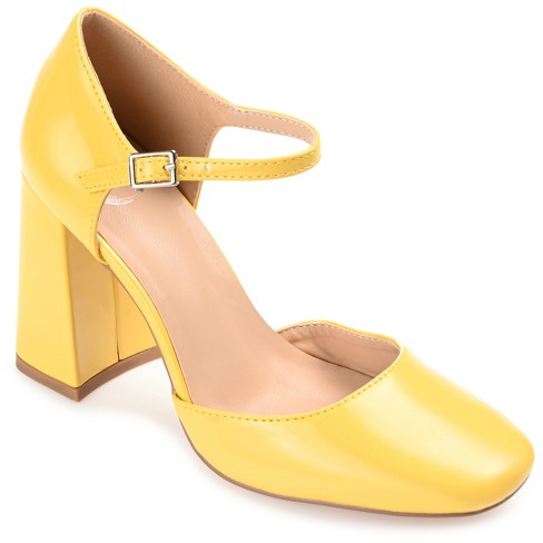 Mary jane shoes yellow online