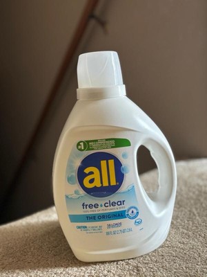 All Detergent, with Stainlifters, Free Clear - 88 fl oz