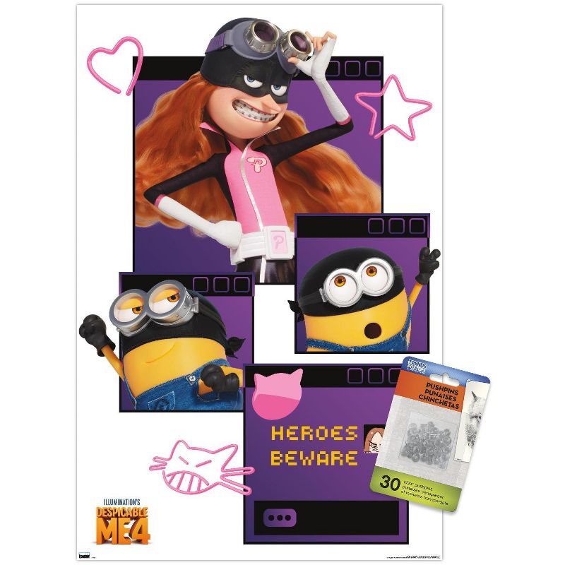 Trends International Illumination Despicable Me 4 - Heroes Beware Unframed Wall Poster Prints, 1 of 7
