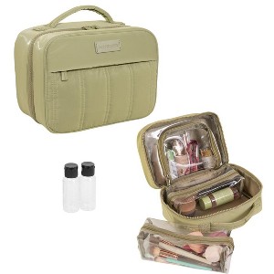 Max Studio Tubular Quilted Nylon Large Square Toiletry Bag - 1 of 4