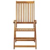 vidaXL Garden Chair Set of 8 Anthracite Solid Acacia wood Standard - 4 of 4