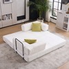 VASIP 78" Folding Sofa Bed Foam Spring Floor Mattress with 2 Pillows ,Convertible Couch Bed for Living Room,Office,Apartment,Black - 3 of 4