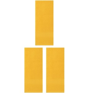 REGALWOVEN 3 Pack Solid Stripe Absorbent Soft Decorative Hand Towels for Bathroom 13" x 30" - 1 of 4