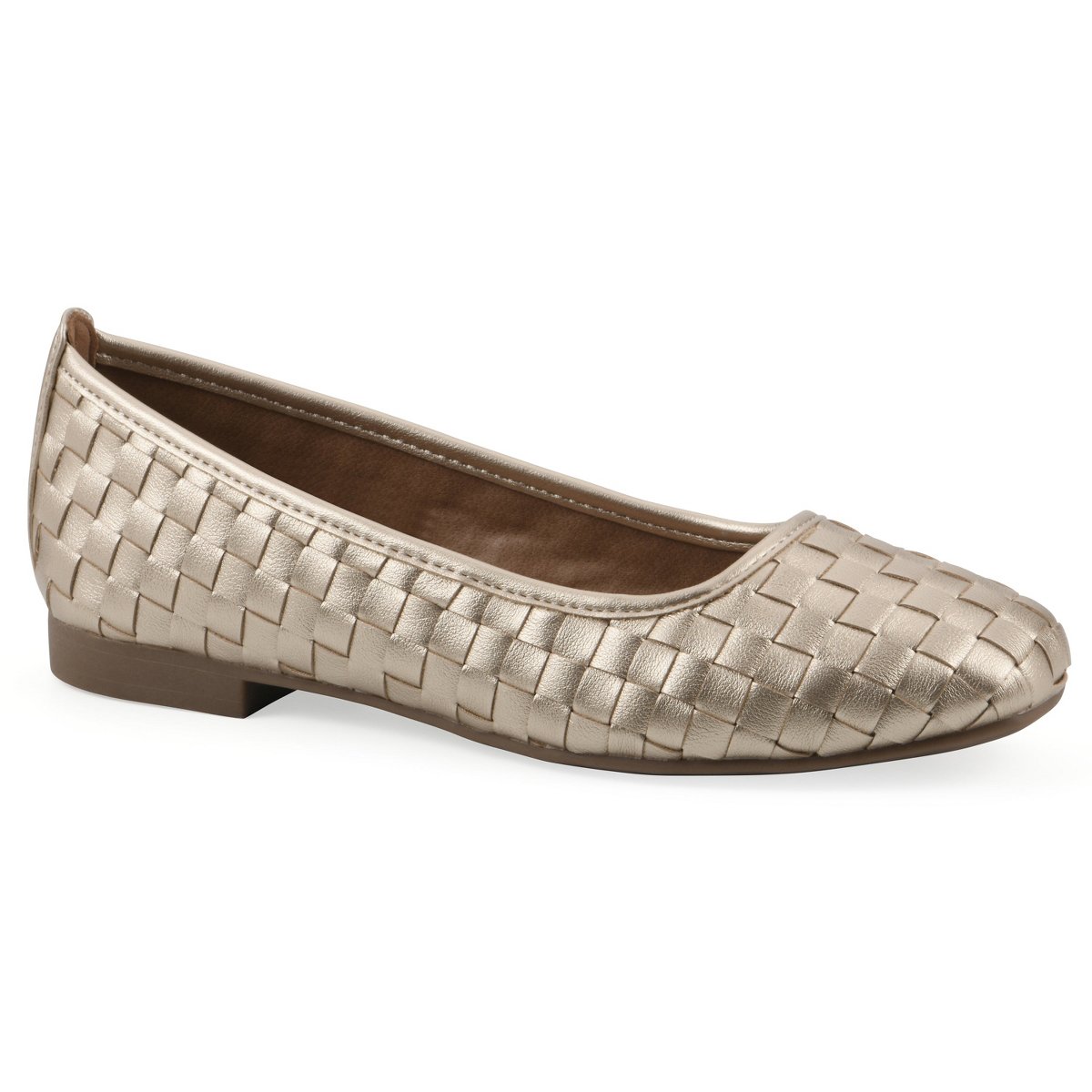 Обувь White Mountain Women's Boccie Ballet Flat, Silver Smooth, 8 — фото 8