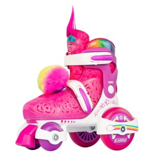 Crazy Skates Trolls Klip Klop Size Adjustable Roller Skates - Barb From Trolls - 1 of 4