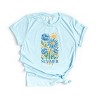 Simply Sage Market Summer Vibes Blue Flowers Short Sleeve Tee - 2 of 4