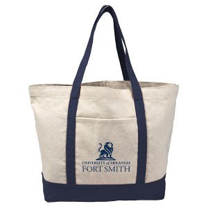 University of ArkansasFort Smith Canvas Tote Bag With External Pocket, Reusable Shoulder Bag for Shopping, School, Beach - 1 of 4