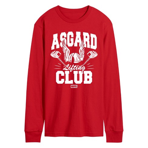 Men's - Marvel - Thor Asgard Lift Club Long Sleeve Graphic T-Shirt - image 1 of 2