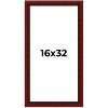 PosterPalooza | Panoramic Weathered Red Picture Frame - UV Acrylic, Foam Board Backing, Hanging Hardware - 2 of 4