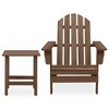 vidaXL Patio Adirondack Chair with Table Solid Fir Wood Brown - 2 of 4
