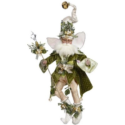 Mark Roberts Products 15" Collectible Mistletoe Magic Christmas Fairy Medium - Beige/Green