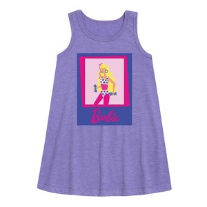 - Barbie - Fitness Barbie Graphic Sleeveless Aline Dress - 1 of 2