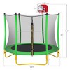 5.5FT Outdoor & Indoor Mini Toddler Trampoline with Enclosur - 3 of 4