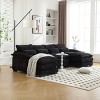 U-shaped Sectional Couch,High Quality Sponge Filling,Solid Wood Frame, Oversized Four-Seater Sofa-Maison Boucle - 3 of 4