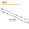 Unique Bargains Brass Bulk Smooth Decoration Rhinestone Chain for Jewelry Making DIY - 3 of 4