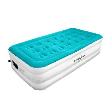 House Day Twin Air Mattress with Built In Electric AC Pump, Ergonomic Design, and Luxury Microfiber for Home and Indoor Spaces