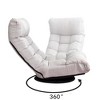 GlasFlength Accent Chairs Modern Lounge Chair with Streamlined Comfort for Living Room or Reading Nook, Gray,45.3”*22.8”*35.8" - 3 of 4