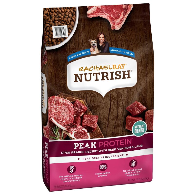Rachael Ray Nutrish Peak Grain Free Open Range Recipe with Beef, Venison & Lamb Dry Dog Food, 5 of 8