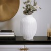 Modern Ceramic Jar with Lid - Living Room Decor - Decorative Flower Vase for Home Decor - Office, Table Centerpiece, or Entryway Decor - 4 of 4
