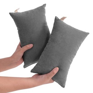 2 Pack Microfiber Toddler Pillows, Soft Down Alternative Travel Pillows - NTBAY - 1 of 4