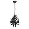Elegant Lighting Karter Collection Pendant D9.5 H12.2 Lt:3 Polished Black Finish - 3 of 4