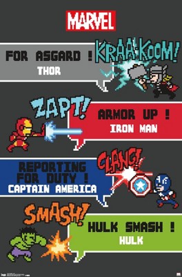 Trends International Marvel Comics - Avengers - 8 Bit Unframed Wall Poster Prints