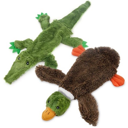 Plush Crocodile Puppy Dog Squeaky Toy for Small Medium Dogs Clean