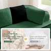 VASIP 77" Teddy Fabric Sofa ,High Density Sponge Boneless Sofa Design with Double Chaises,Sleeper Couch for Living Room,No Assembly,White - 4 of 4