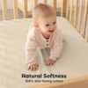 KeaBabies Lyra Muslin Crib Sheets for Boys, Girls, 2pk 52x28 Cotton Baby Crib Mattress Sheets Fitted, Soft, Breathable - 3 of 4