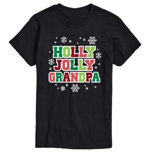 Men's - Instant Message - Holly Jolly Grandpa Short Sleeve Graphic T-Shirt - 1 of 4