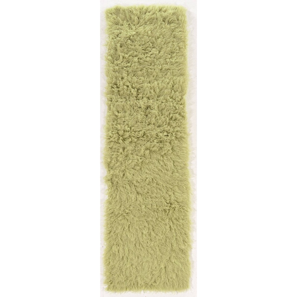 2'x8' Runner New Flokati Rug Lime Green - Linon