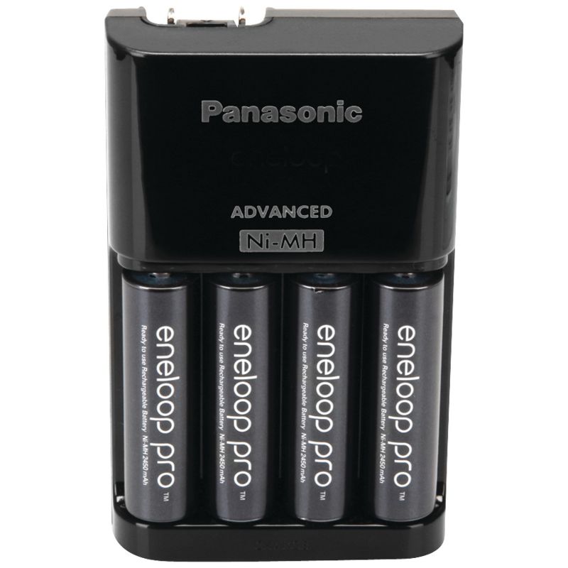 Panasonic® 4-Position Charger with AA eneloop® PRO Rechargeable Batteries, 4 pk, 1 of 2