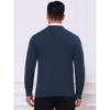 INSPIRE CHIC Men's Classic Solid Color Crew Neck Long Sleeve Soft Knit Pullover Sweater - 3 of 4