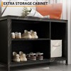 Hall Tree with Bench and Shoe Storage, 36.41" Entryway Bench with Coat Rack Freestanding, Industrial Freestanding Coat Rack with Shoe Storage - 4 of 4