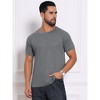 INSPIRE CHIC Men's Waffle Fabric Classic Crew Neck Raglan Short Sleeves T-Shirt - 4 of 4