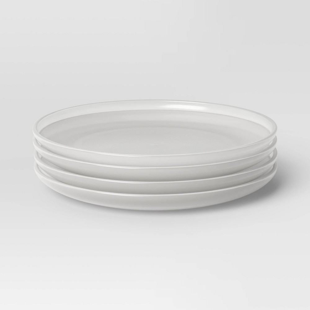 4pc 6" Appetizer Plates Light Gray - Room Essentials™