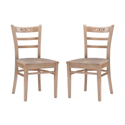 Set of 2 Darby Chairs Natural - Linon