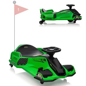 Kids Electric Drifting Go-Kart, 12V Ride on Drift Car, High/Low Variable Speed with 5 Wheels, Built-in Music - 1 of 4