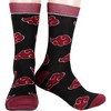 Naruto Shippuden Socks Uchiha Akatsuki Uzumaki Clan 5 Pack Adult Crew Socks - 2 of 4