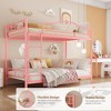 Bunk Bed Twin Over Twin, Twin Bunk Bed with Ladde & Full-Length Guardrails, Heavy Duty 400 LBS Weight Capacity, Space-Saving, No Box Spring Needed - 3 of 4