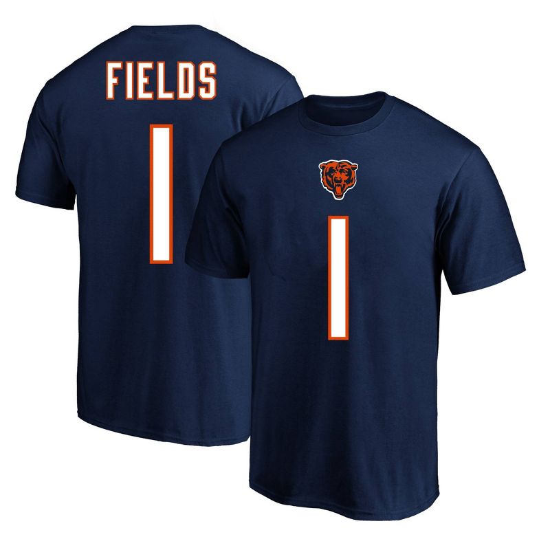 NFL Chicago Bears Men's Justin Fields Big & Tall Short Sleeve Cotton Core T-Shirt, 1 of 3