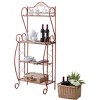 Kings Brand Furniture Sparta Baker’s Rack for Kitchen with Storage Shelves, Coffee Bar, Microwave Stand, Orange - 4 of 4
