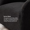 KINWELL Boucle Upholstered Swivel Barrel Accent Armchair - 3 of 4